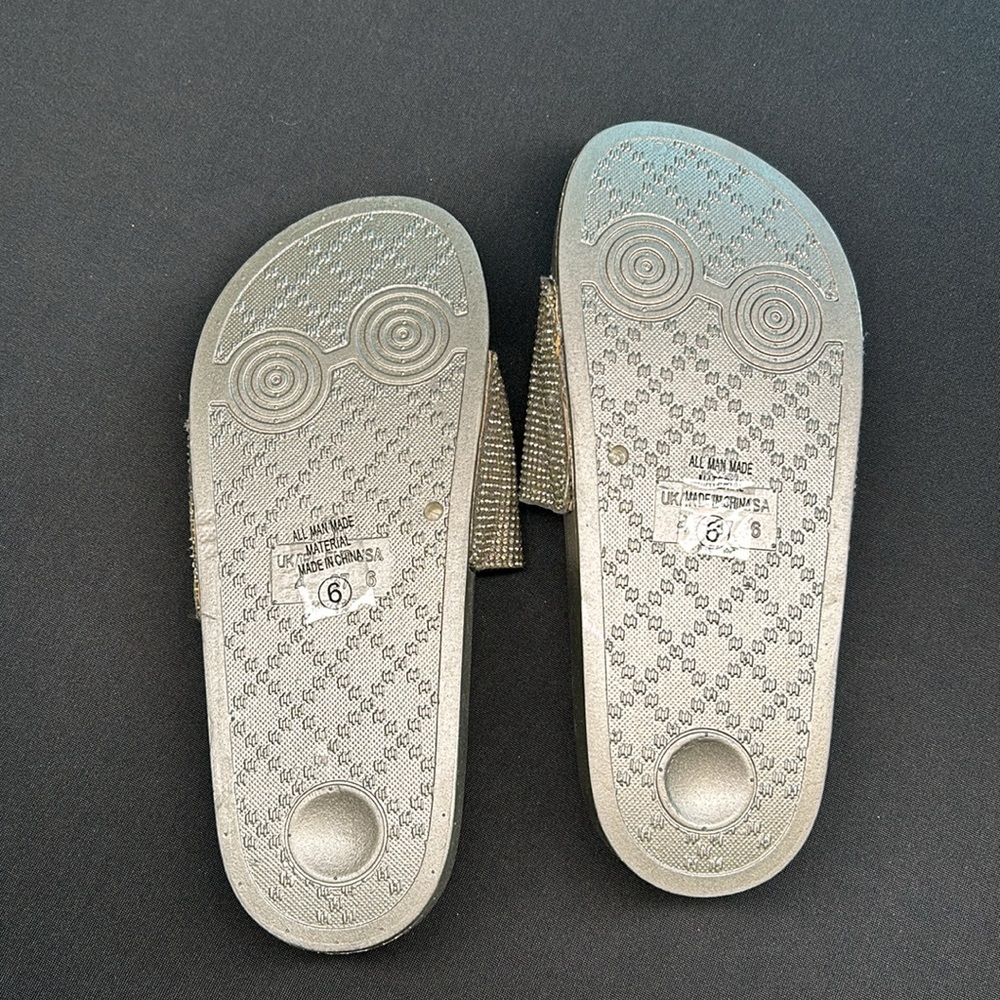 Soda Rhinestone Slide Sandals - Picture 6 of 6
